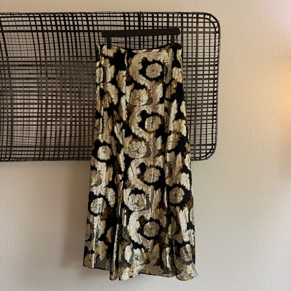 Farm Rio jacquard lurex slip maxi skirt - Picture 9 of 10